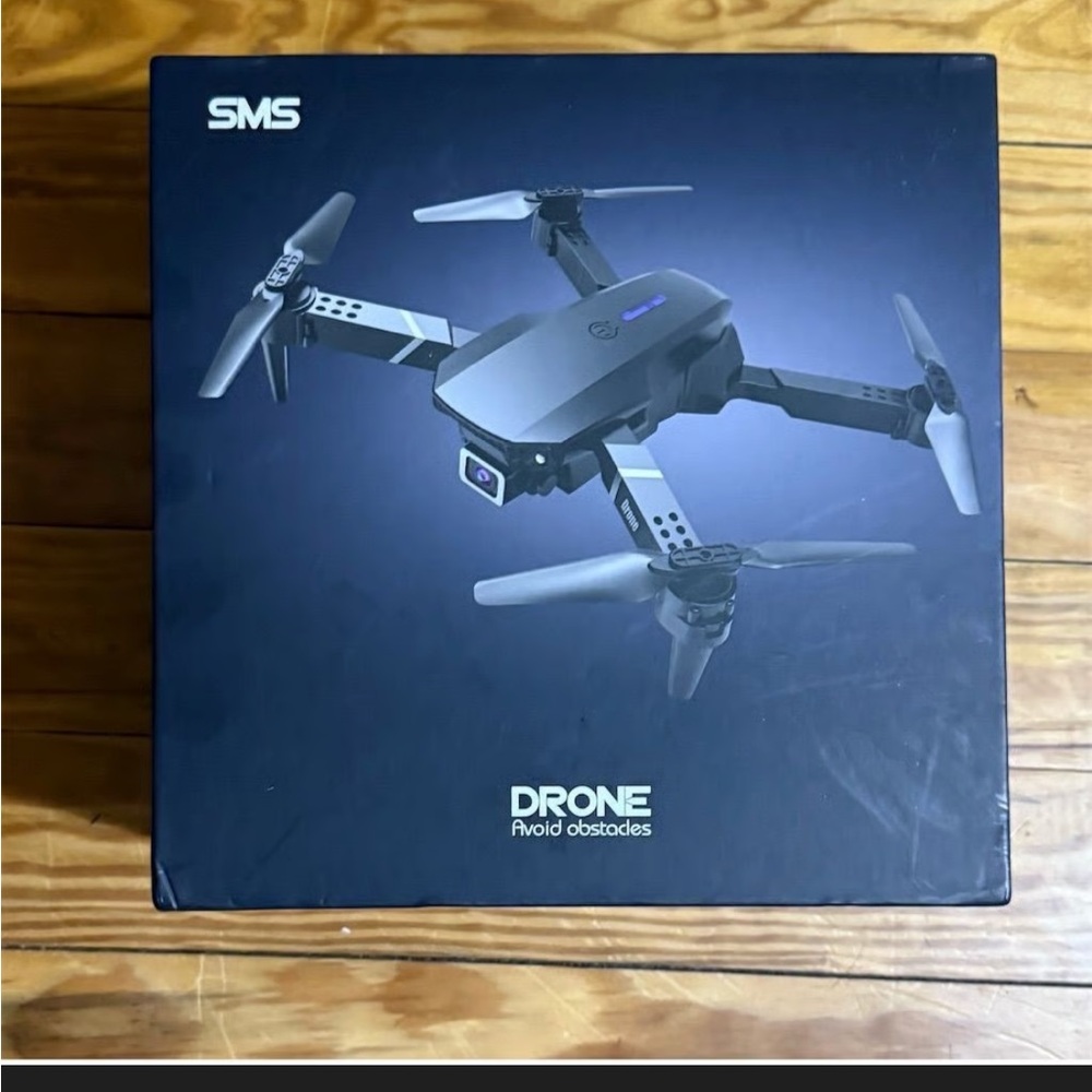 SMS Black Drone with Obstacle Avoidance 4K HD Camera Factory Sealed